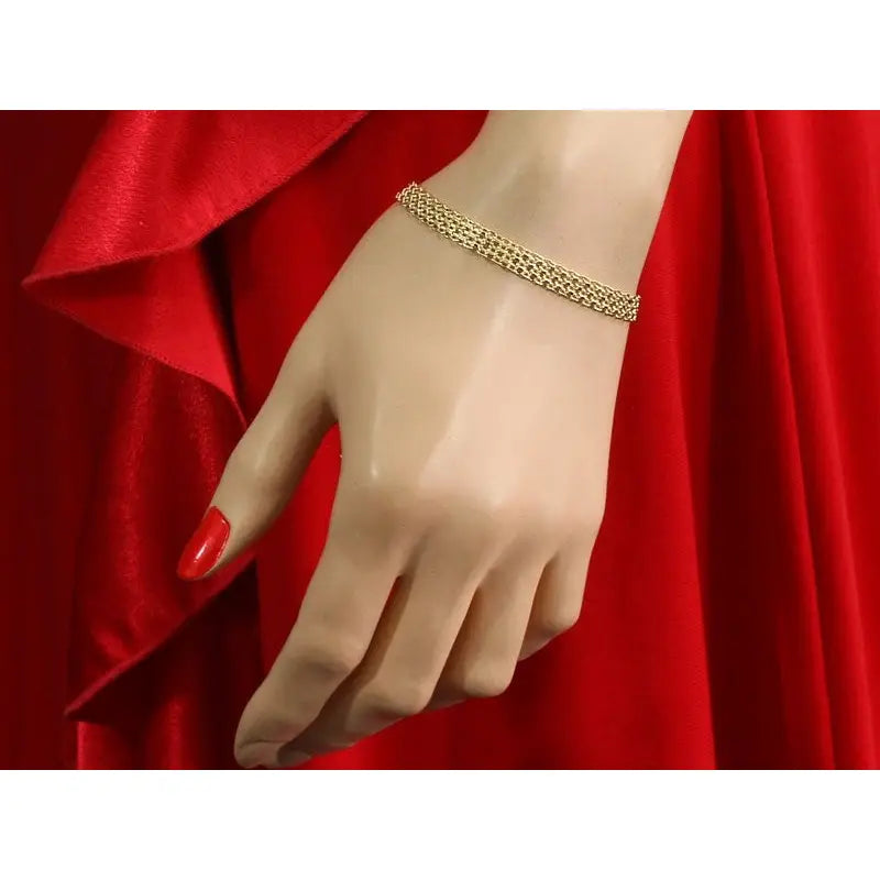 Armbånd Dame i Gull med Charms - 585 Gull 20 Cm