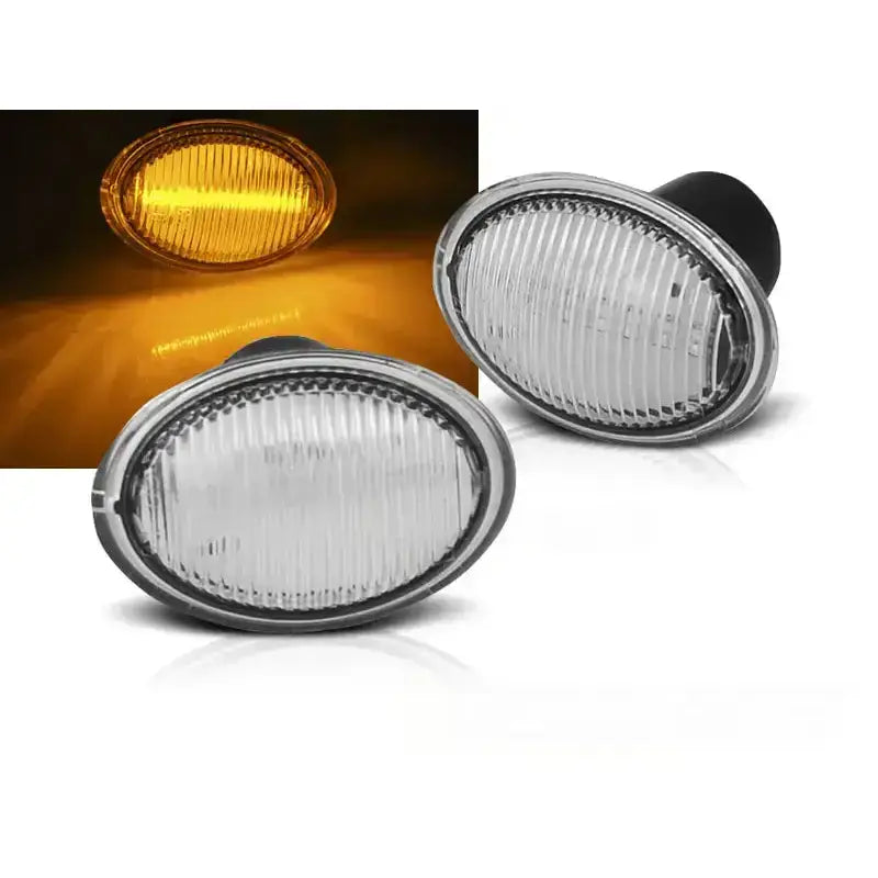 Blinklys Fiat 500 07-/ Ford Ka 08-/ Lancia Ypsilon 04- White Led