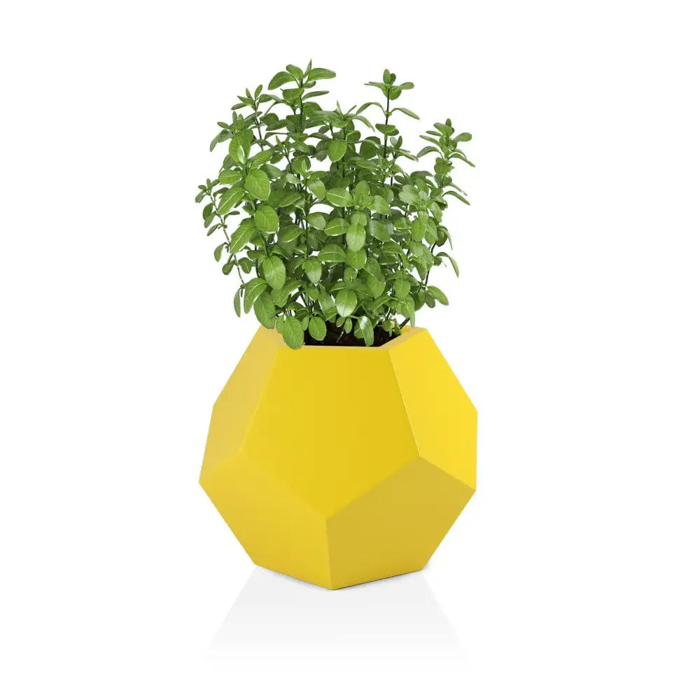 Blomsterpotte Alma Gul (med Indre Hylle)