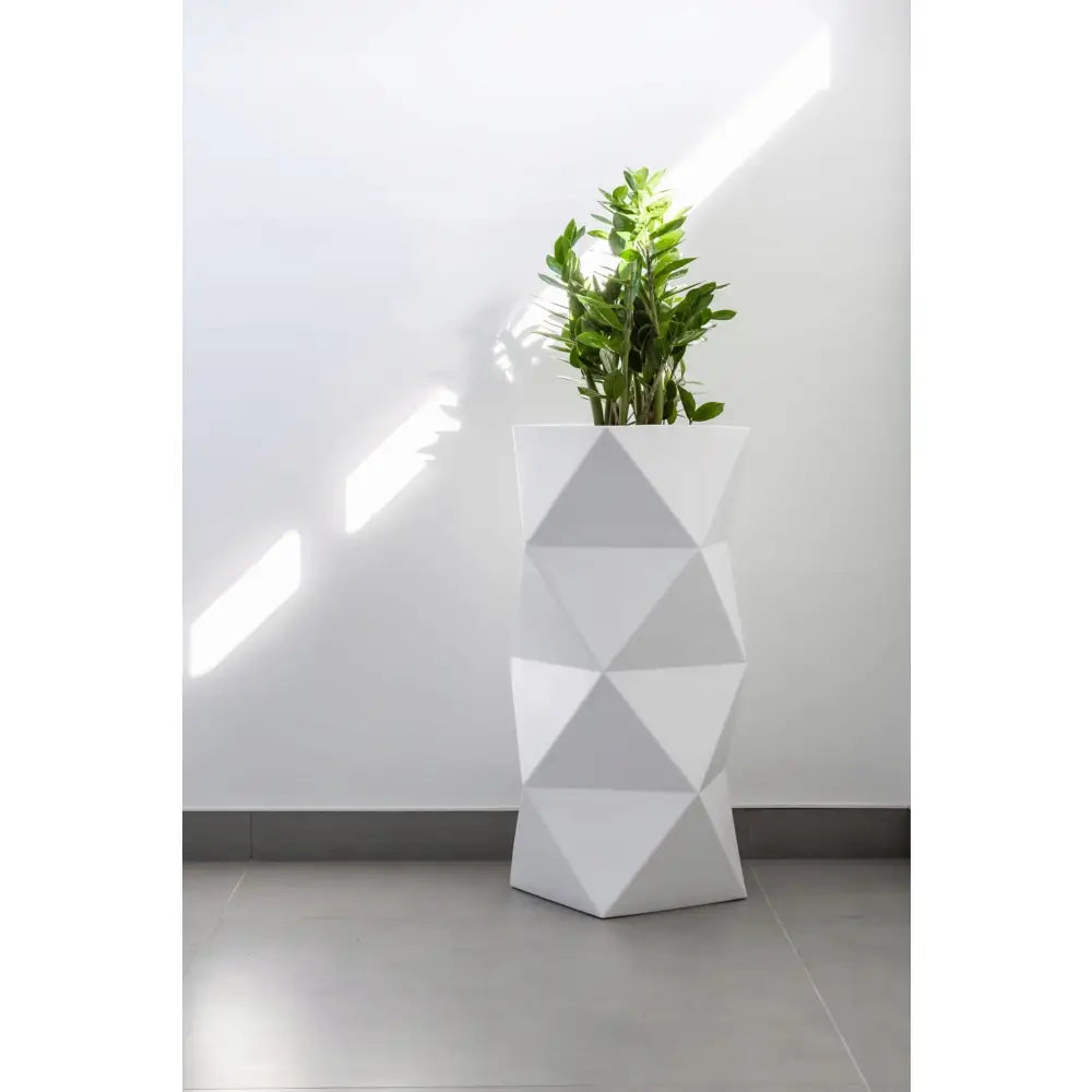 Blomsterpotte Asti Hvit (med Indre Hylle)