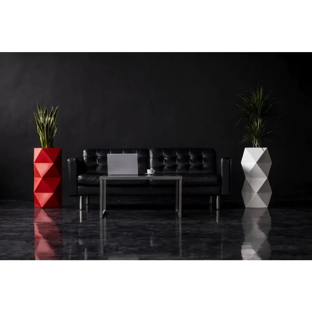 Blomsterpotte Asti Oransje (full Kapasitet + Vann Drenering)