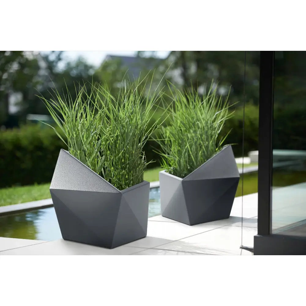 Blomsterpotte Astro Hvit (full Kapasitet + Vann Drenering)