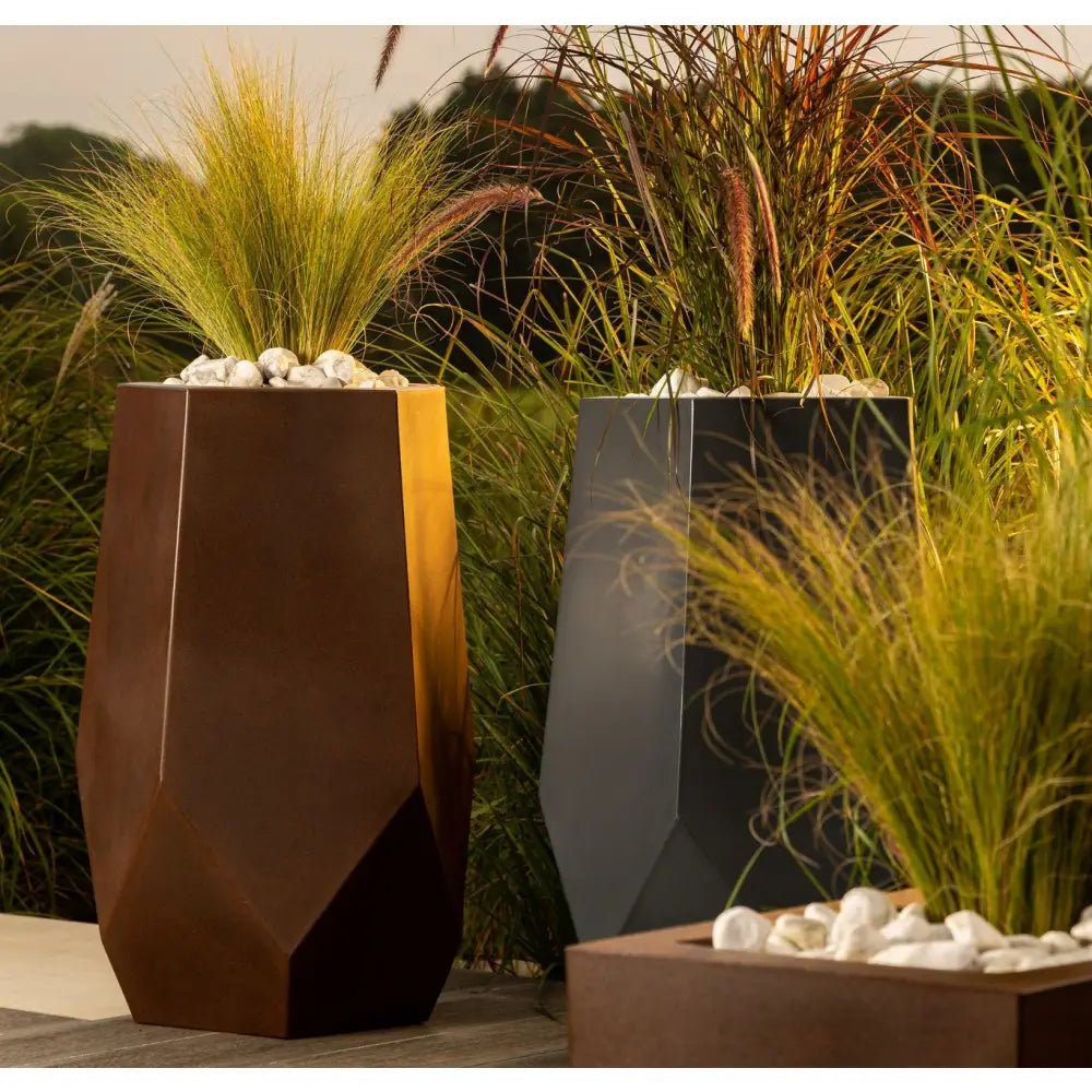 Blomsterpotte Bari Antrasitt (med Indre Hylle)