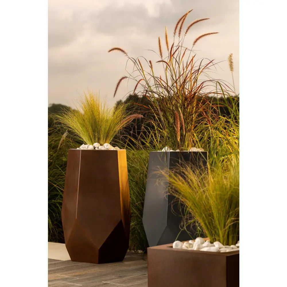 Blomsterpotte Bari Lime (med Indre Hylle + Vann Drenering)