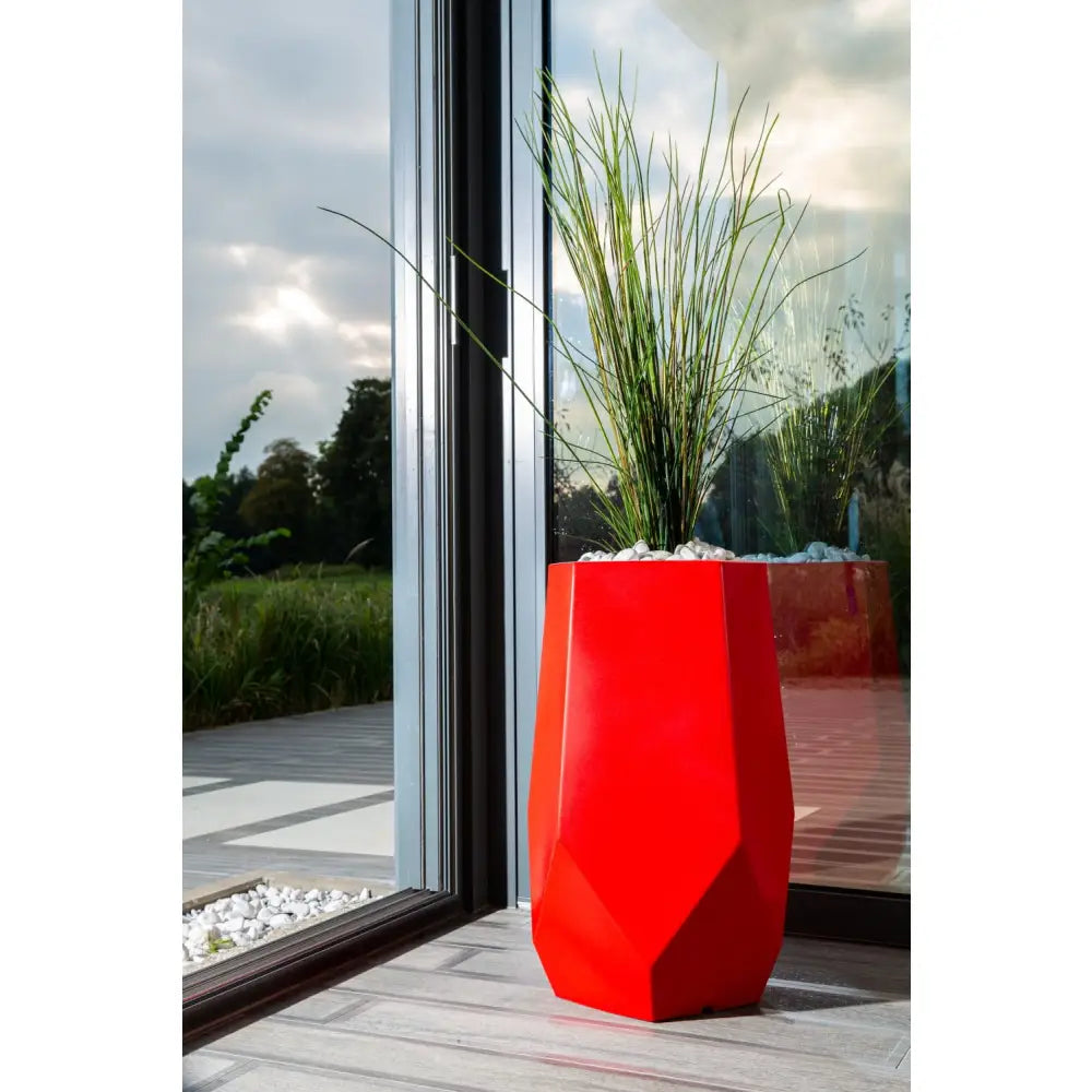 Blomsterpotte Bari Lime (med Indre Hylle + Vann Drenering)