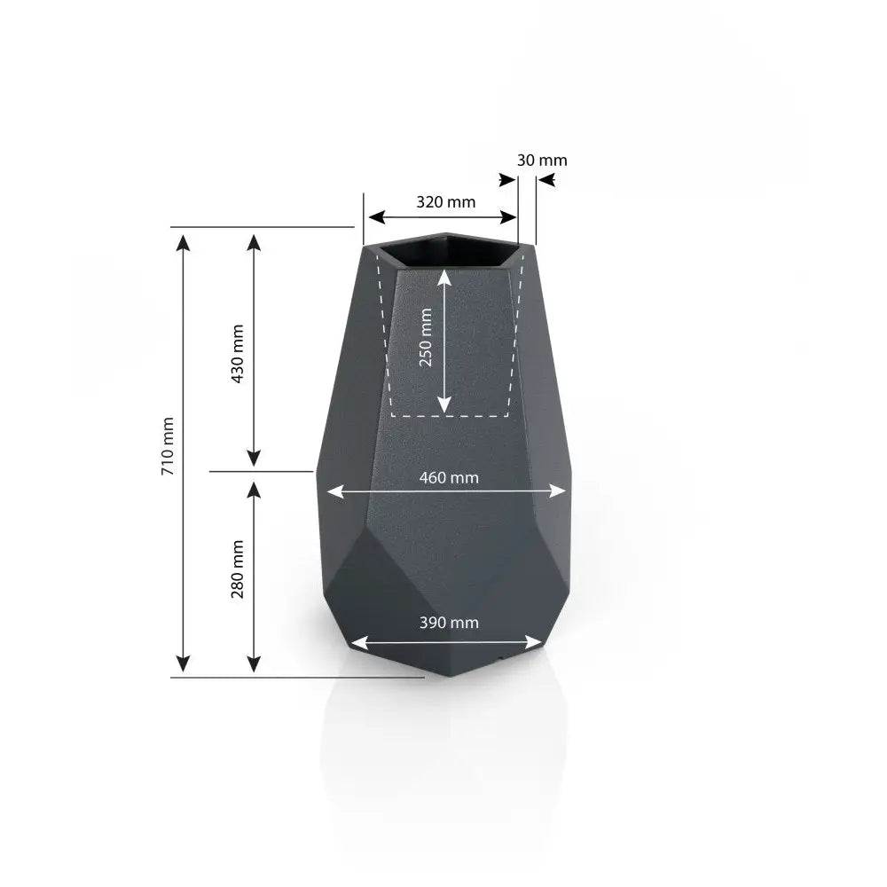 Blomsterpotte Belyst Bari Light Kaldt Lys (hvit Innendørskabel med Bryter)