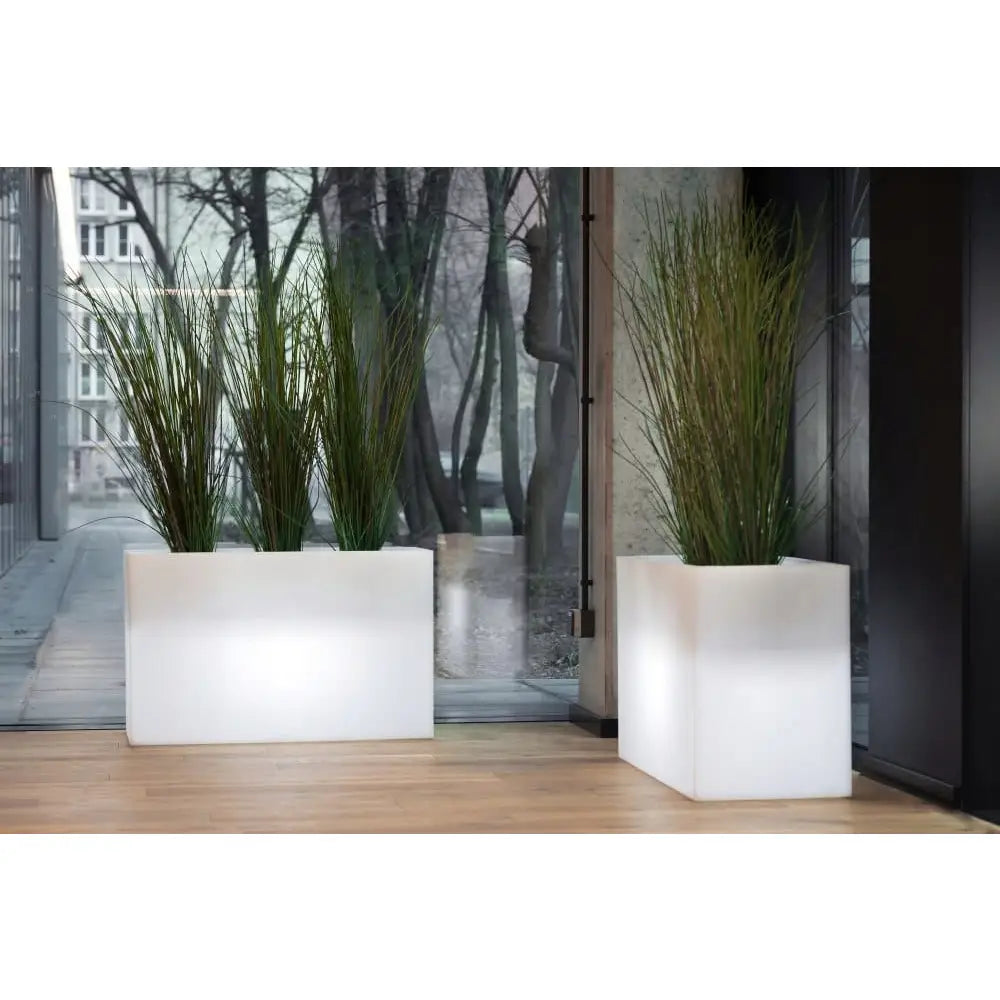 Blomsterpotte Belyst Lungo Maxi Light Varmt Lys (svart Kabel)