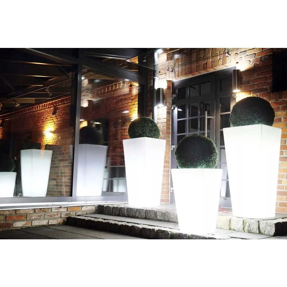 Blomsterpotte Belyst Slim Line s Light Varmt Lys (svart Kabel)