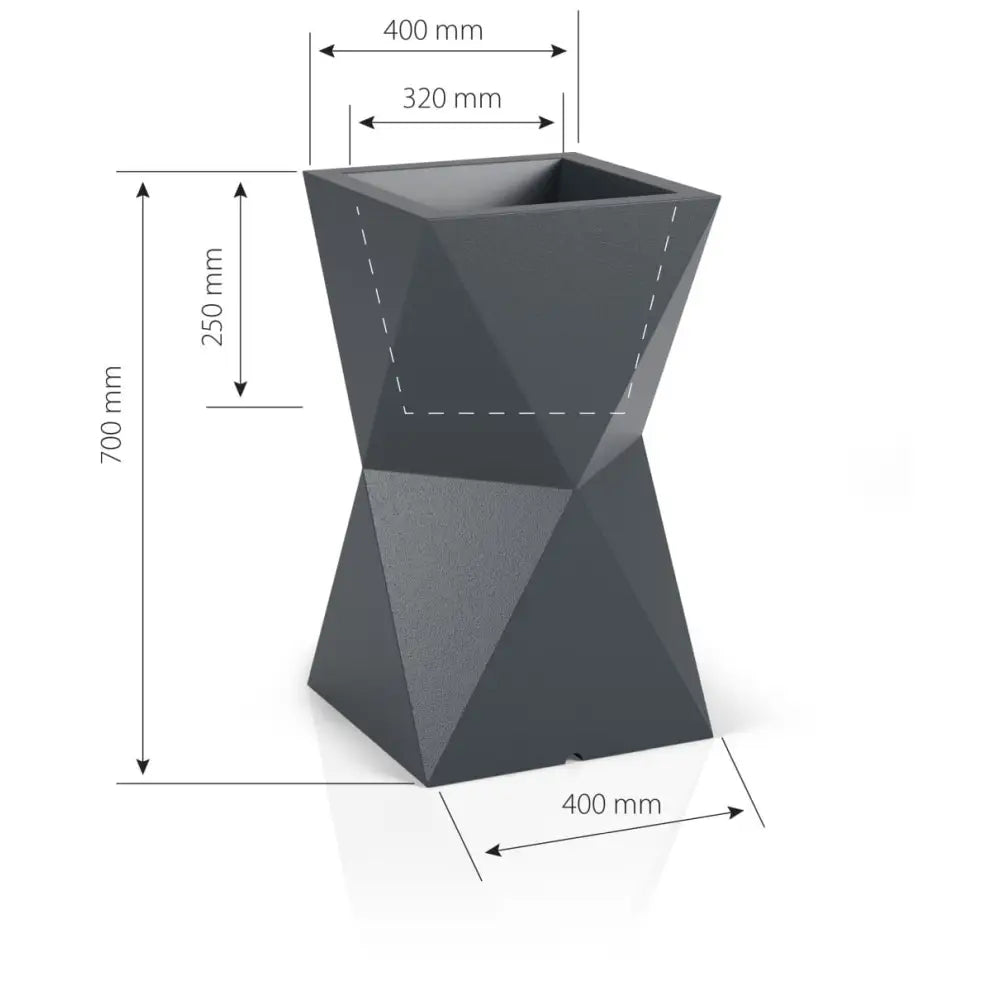 Blomsterpotte Belyst Valencia Light Kaldt Lys (hvit Innendørskabel)