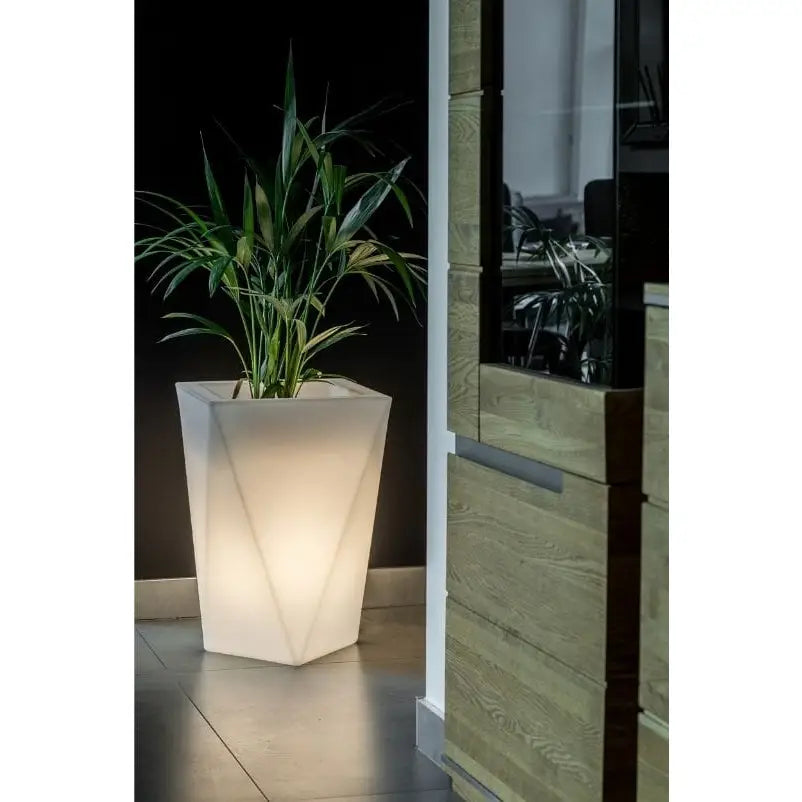Blomsterpotte Belyst Vaso Light Kaldt Lys (hvit Innendørskabel)