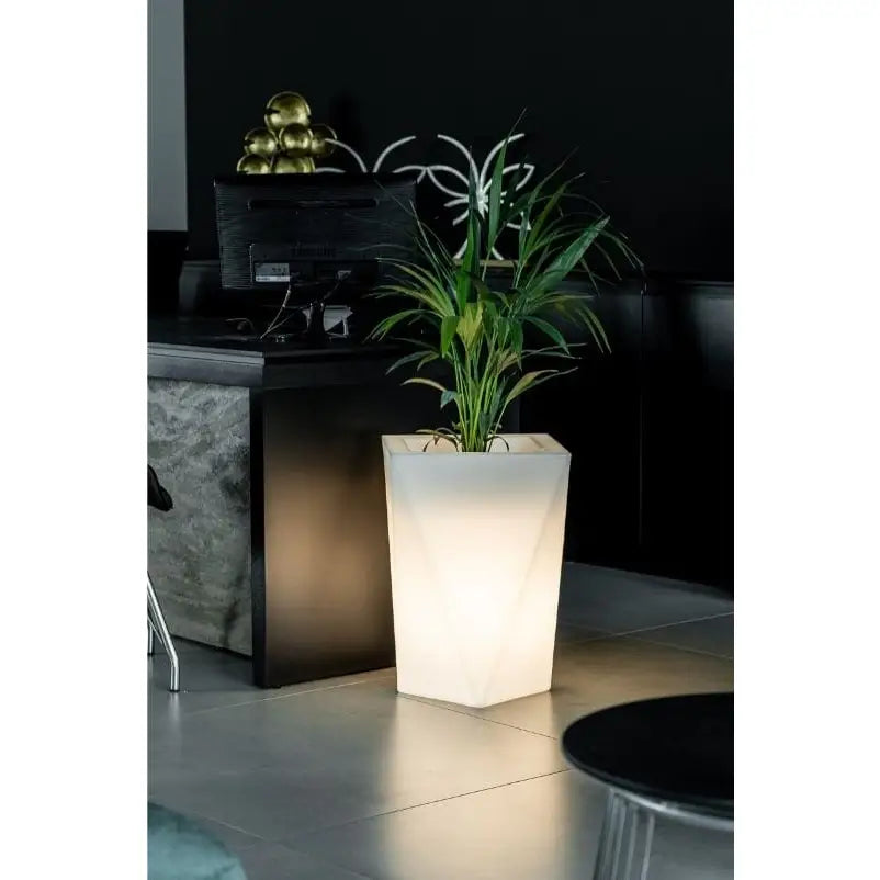 Blomsterpotte Belyst Vaso Light Rgb-pære (hvit Innendørskabel med Bryter)