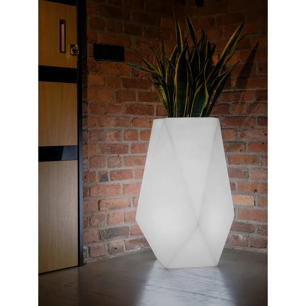 Blomsterpotte Belyst Volcano Light Rgb-pære (hvit Innendørskabel med Bryter)