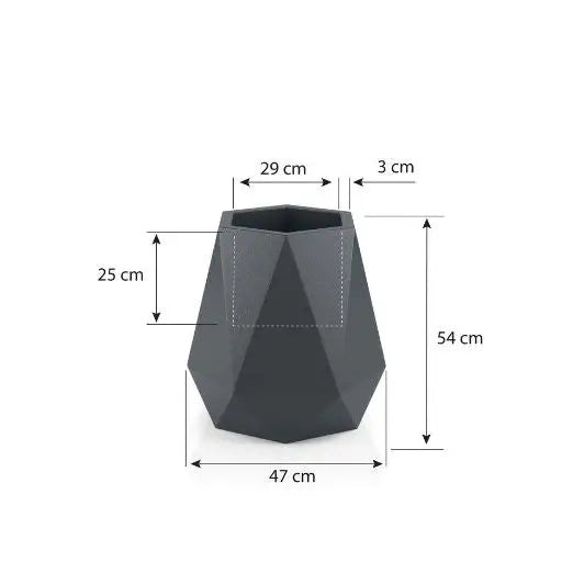 Blomsterpotte Flavi Oransje (full Kapasitet)