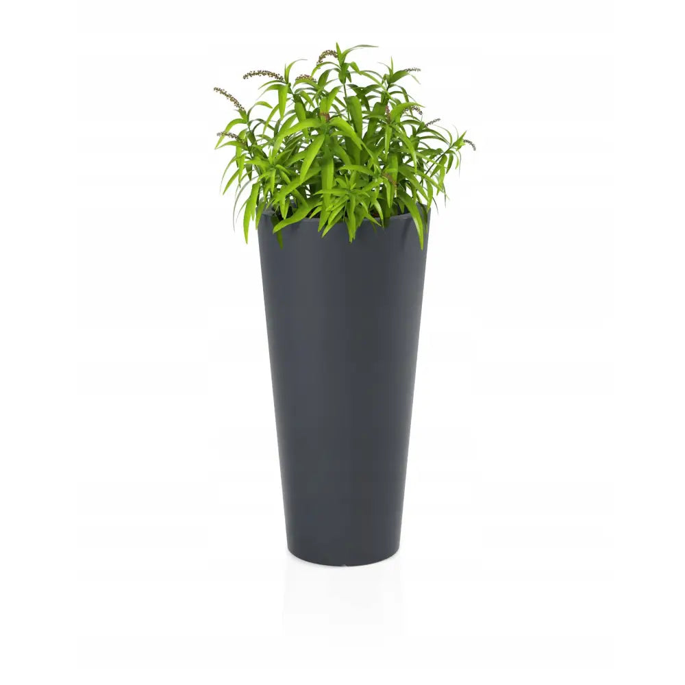 Blomsterpotte Habana Antrasitt (med Indre Hylle + Vann Drenering)