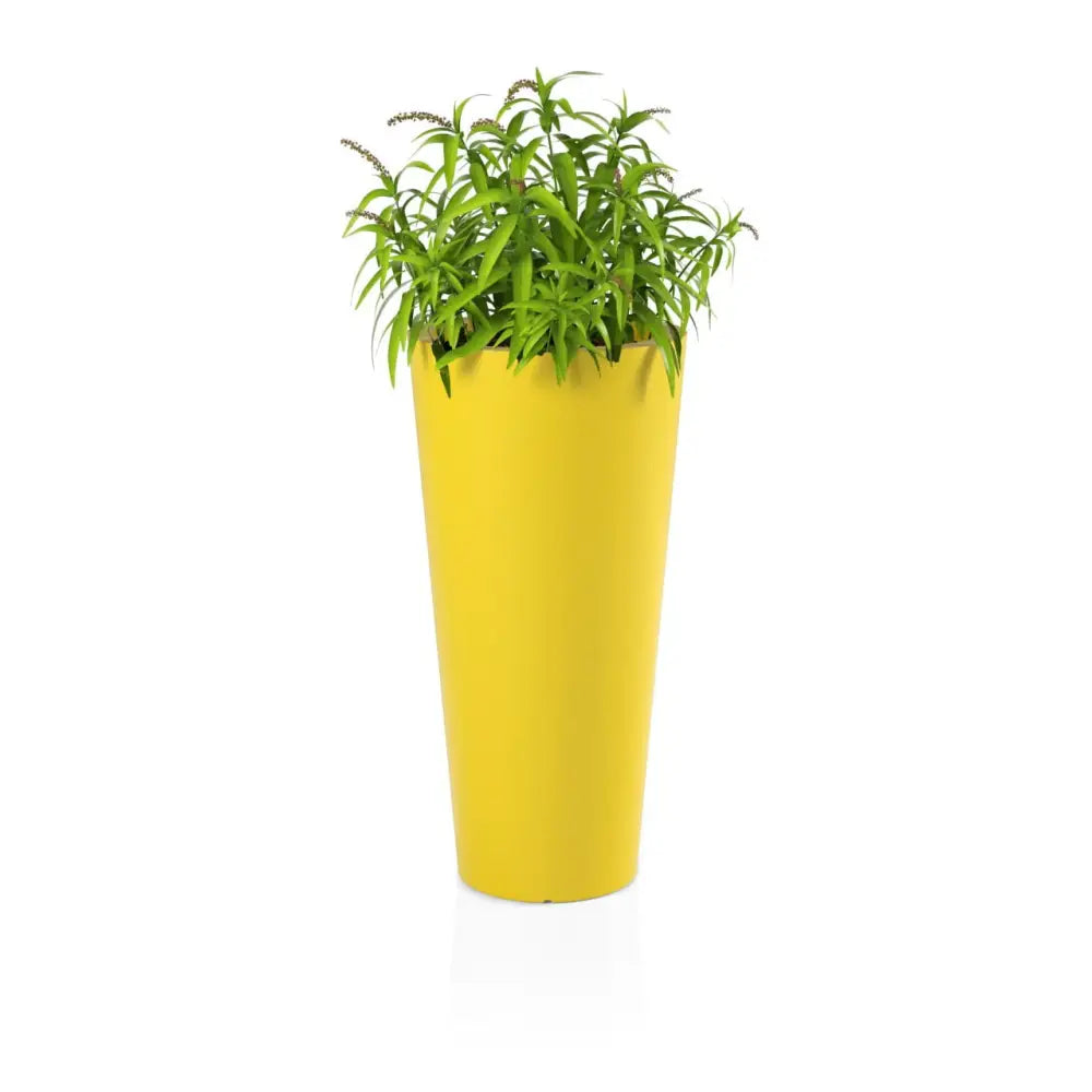 Blomsterpotte Habana Gul (med Indre Hylle + Vann Drenering)