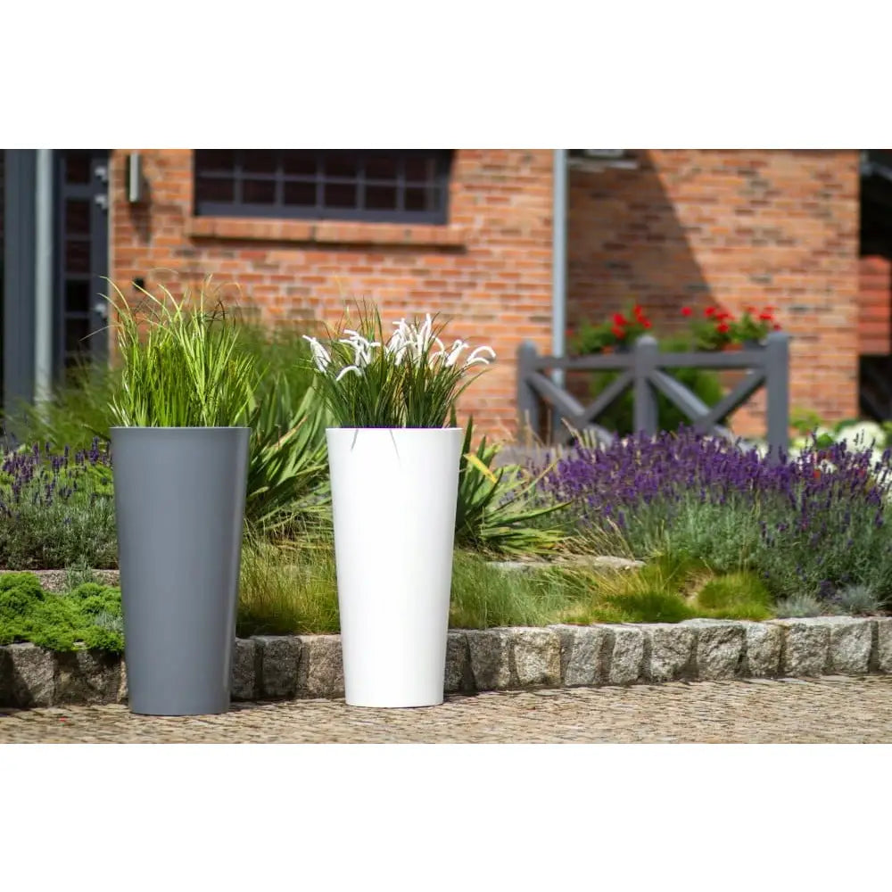 Blomsterpotte Habana Hvit (med Indre Hylle)