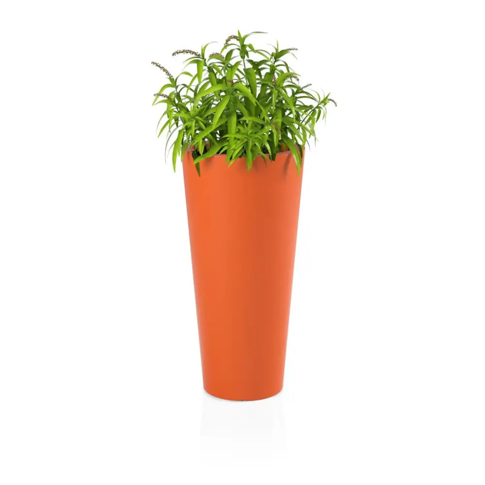Blomsterpotte Habana Oransje (med Indre Hylle + Vann Drenering)