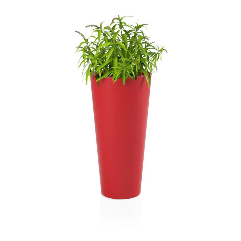 Blomsterpotte Habana Rød (full Kapasitet + Vann Drenering)