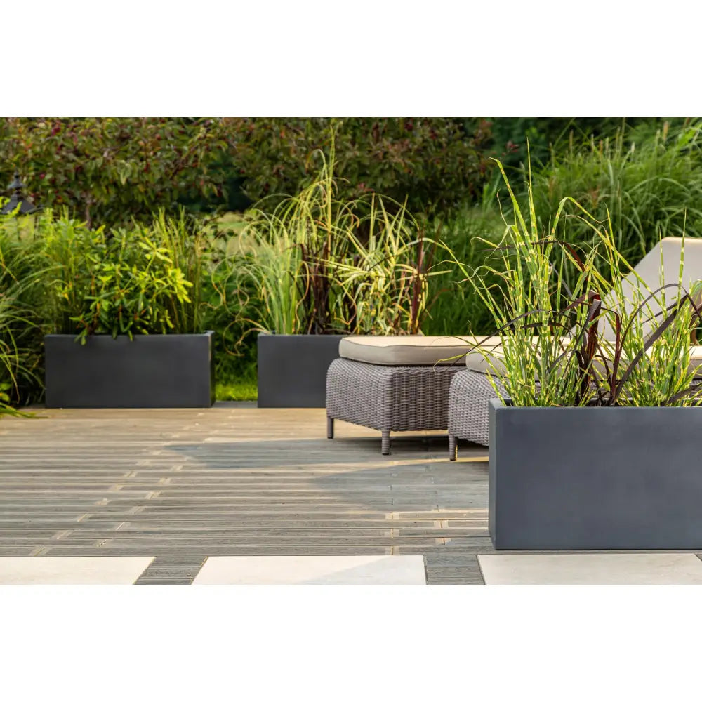 Blomsterpotte Long Grå (full Kapasitet)