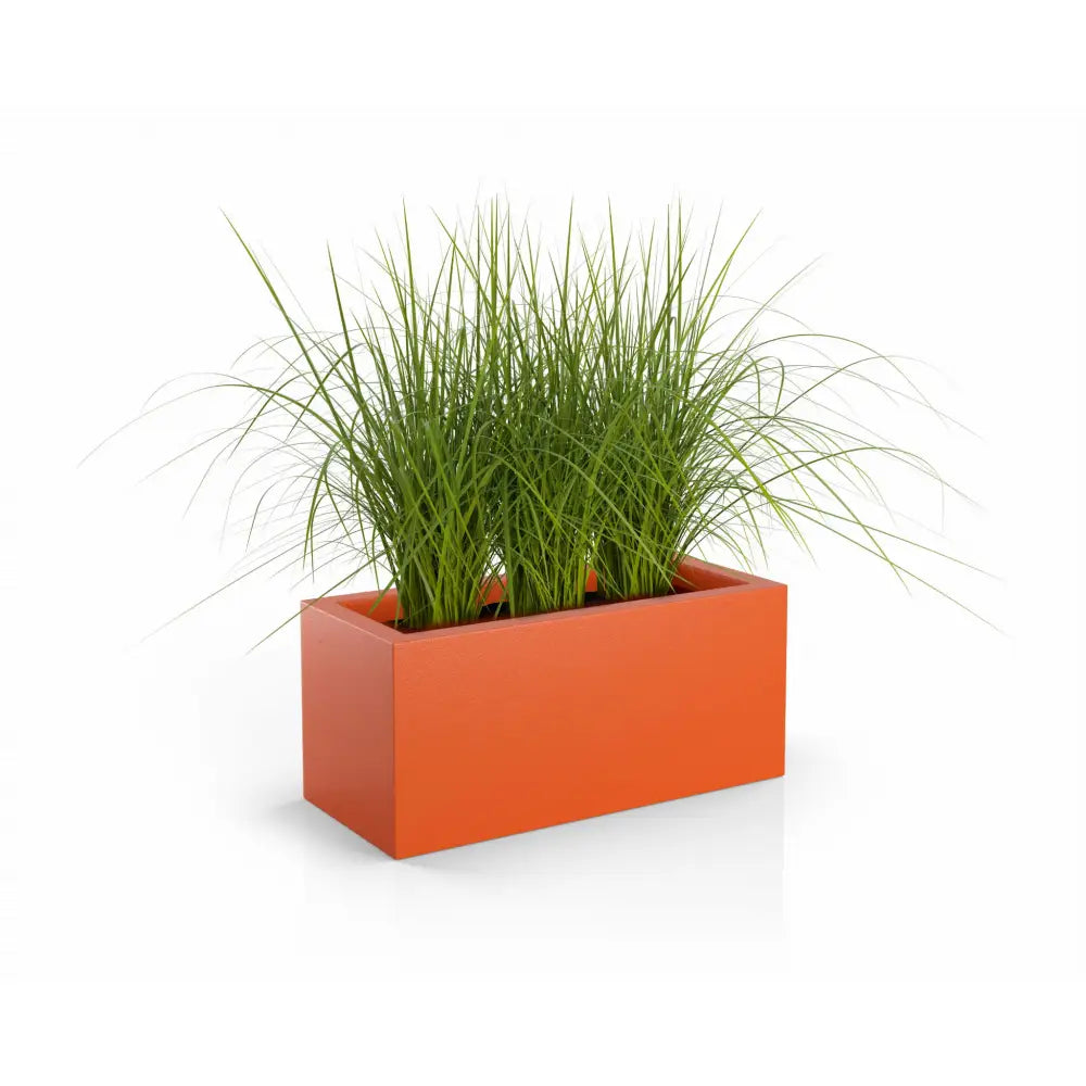 Blomsterpotte Long Oransje (full Kapasitet + Vann Drenering)