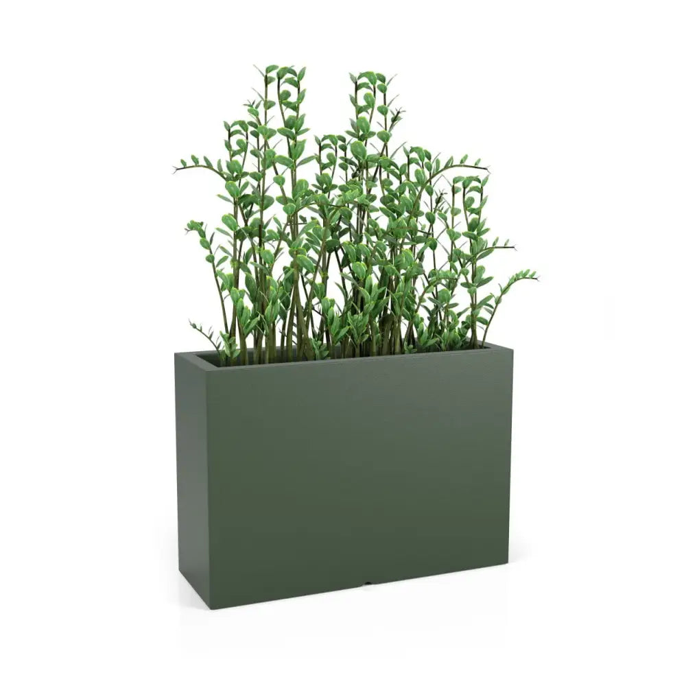 Blomsterpotte Longerino Grønn (med Indre Hylle + Vann Drenering)