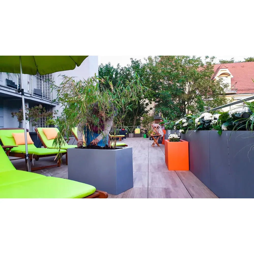 Blomsterpotte Longerino Hvit (med Indre Hylle)