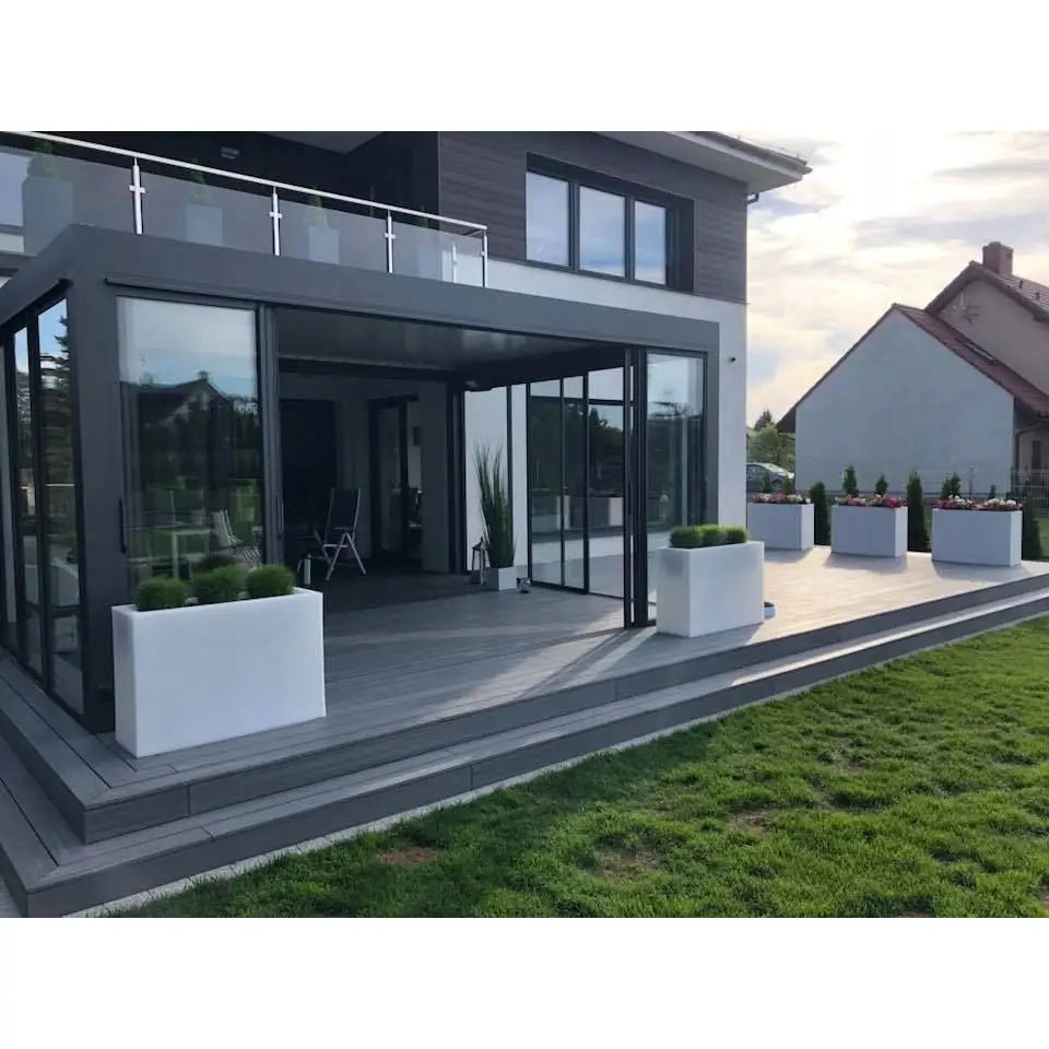 Blomsterpotte Longerino Hvit (med Indre Hylle + Vann Drenering)