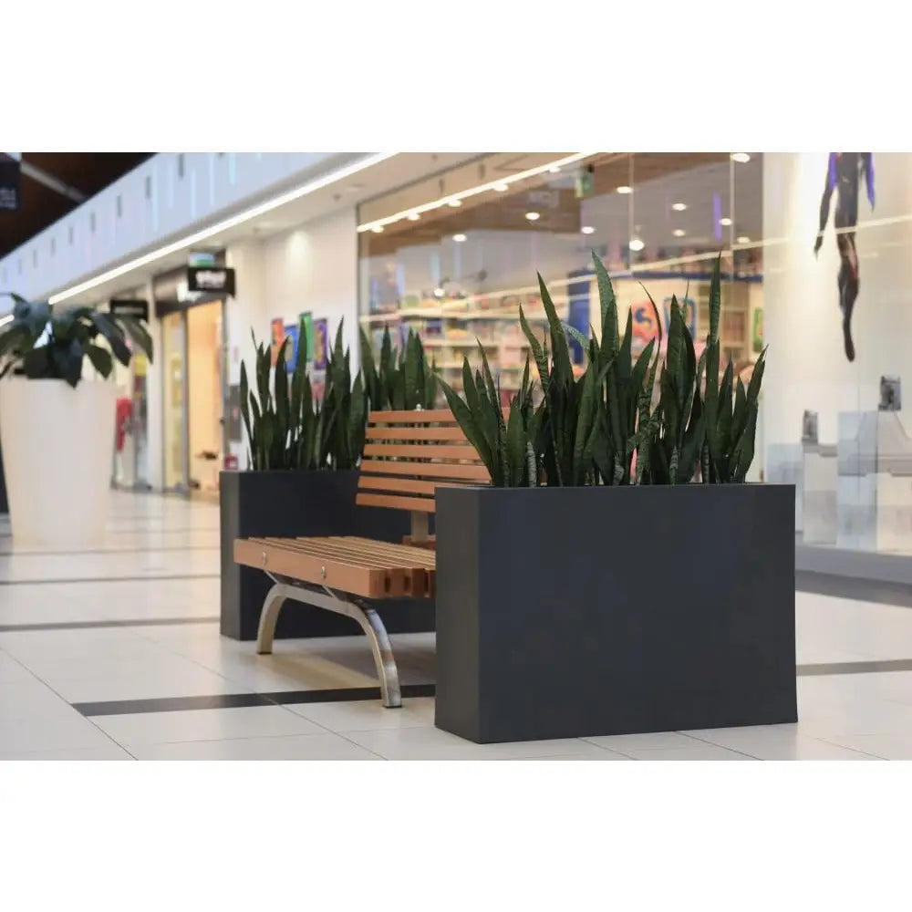 Blomsterpotte Longerino Lime (med Indre Hylle + Vann Drenering)