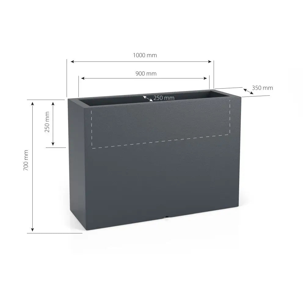Blomsterpotte Longerino Rød (med Indre Hylle)