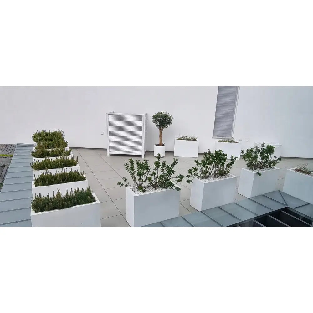 Blomsterpotte Lungo Grande Antrasitt (med Indre Hylle)