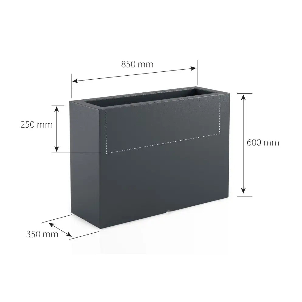 Blomsterpotte Lungo Grande Blå (med Indre Hylle)