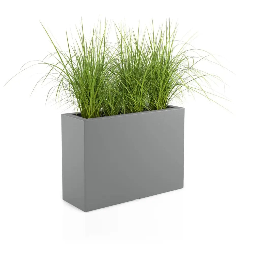 Blomsterpotte Lungo Grande Grå (med Indre Hylle + Vann Drenering)