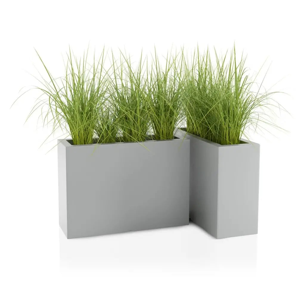 Blomsterpotte Lungo Grande Rød (med Indre Hylle + Vann Drenering)