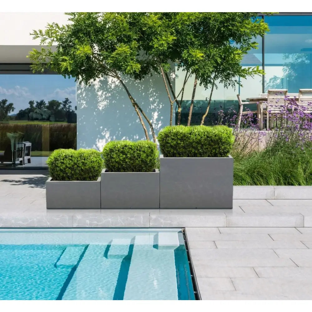 Blomsterpotte Lungo Hvit (med Indre Hylle)