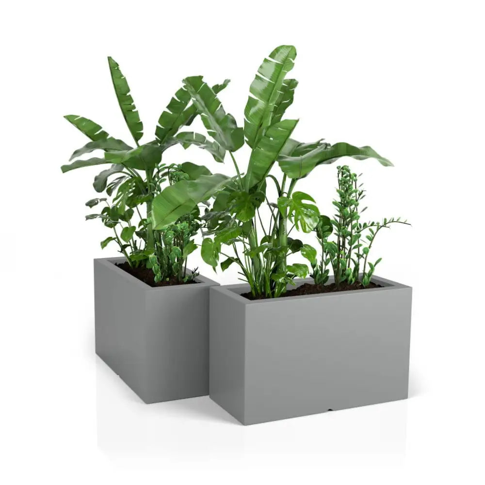 Blomsterpotte Lungo Maxi Blå (med Indre Hylle + Vann Drenering)