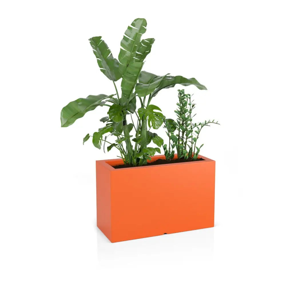 Blomsterpotte Lungo Maxi Oransje (med Indre Hylle)