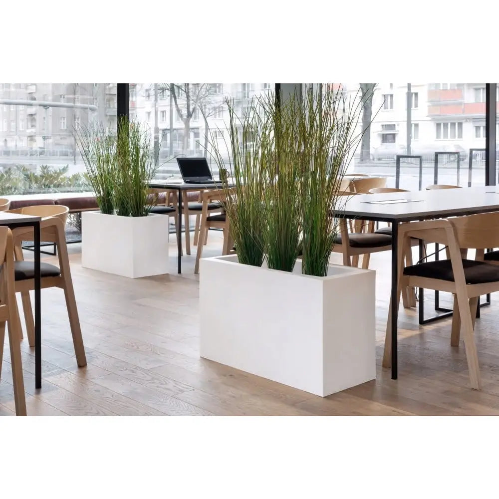 Blomsterpotte Lungo Maxi Svart (med Indre Hylle + Vann Drenering)