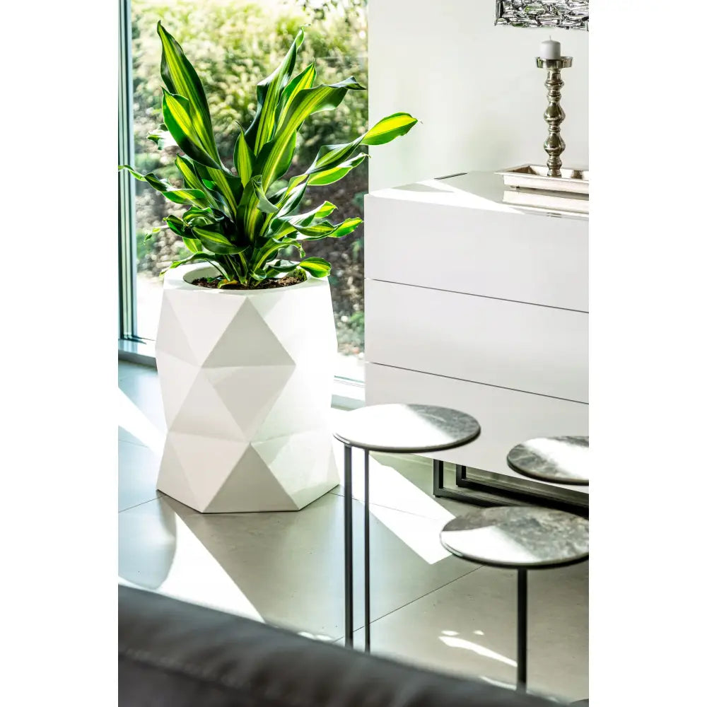 Blomsterpotte Modena Antrasitt (full Kapasitet + Vann Drenering)