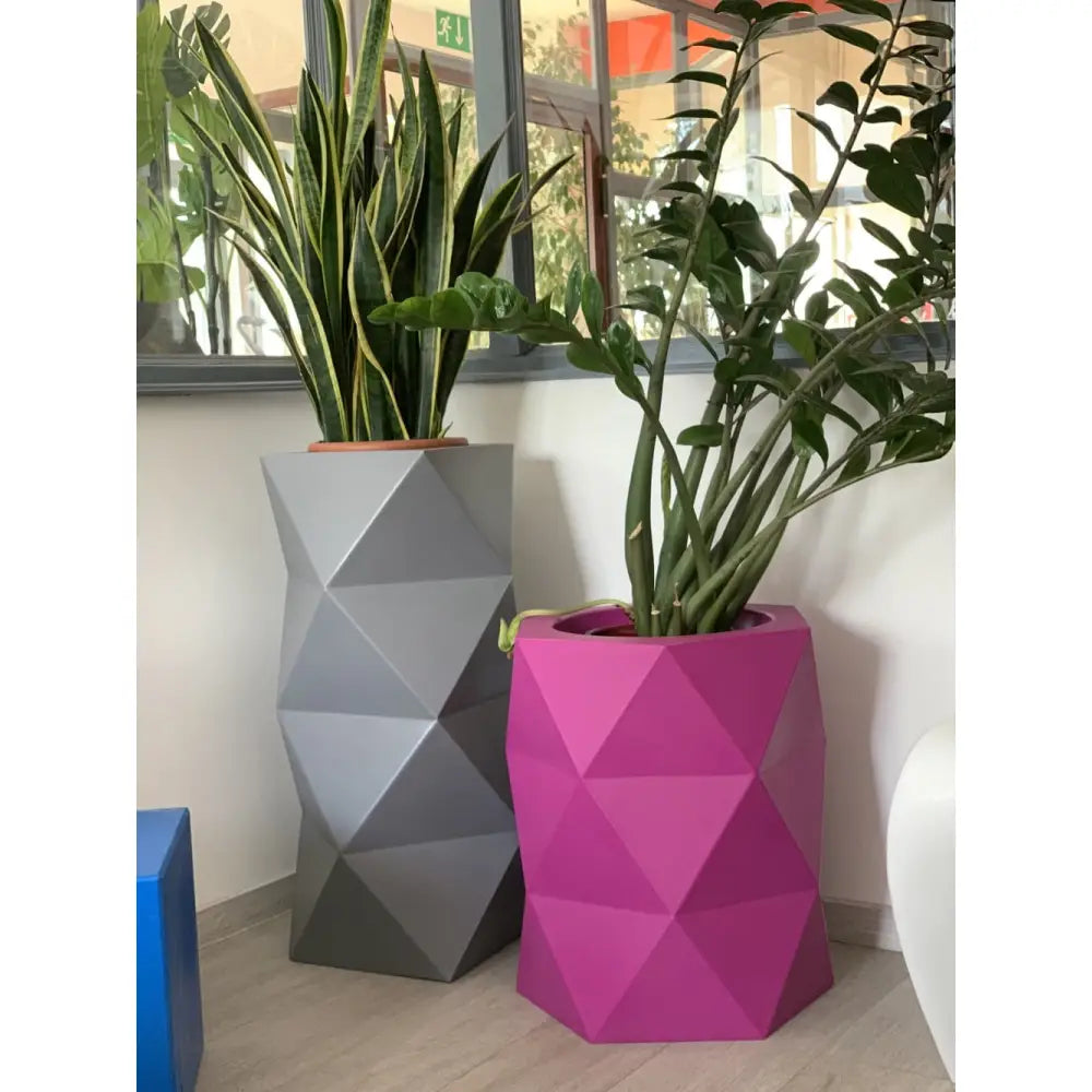 Blomsterpotte Modena Grønn (med Indre Hylle + Vann Drenering)