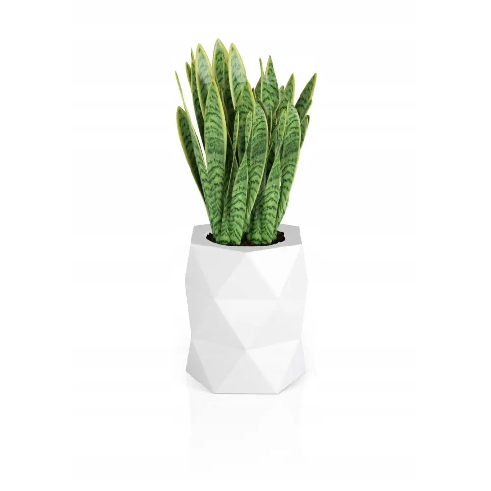 Blomsterpotte Modena Hvit (med Indre Hylle)