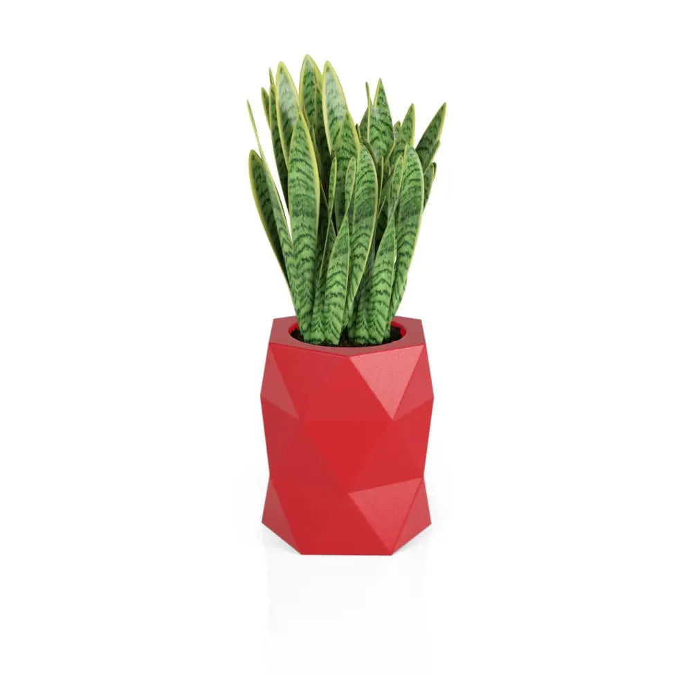 Blomsterpotte Modena Rød (med Indre Hylle + Vann Drenering)