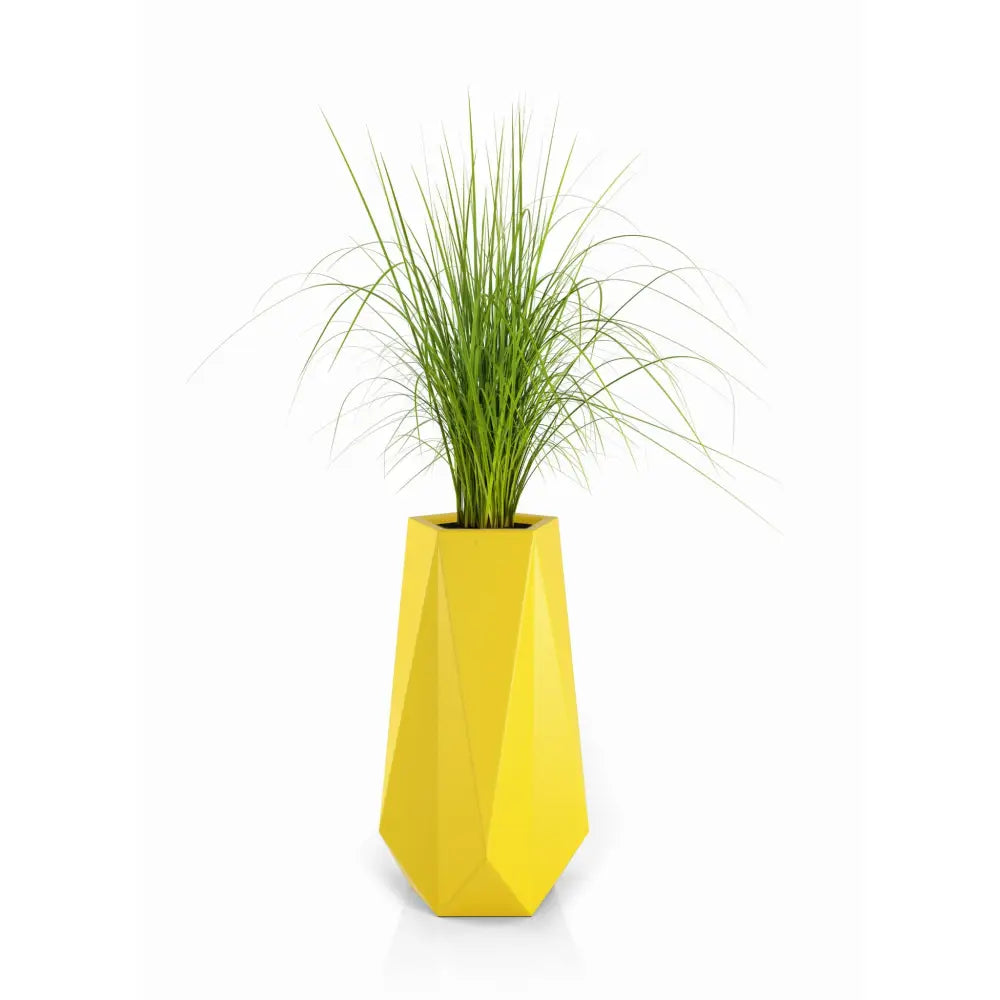 Blomsterpotte Siena Gul (med Indre Hylle + Vann Drenering)