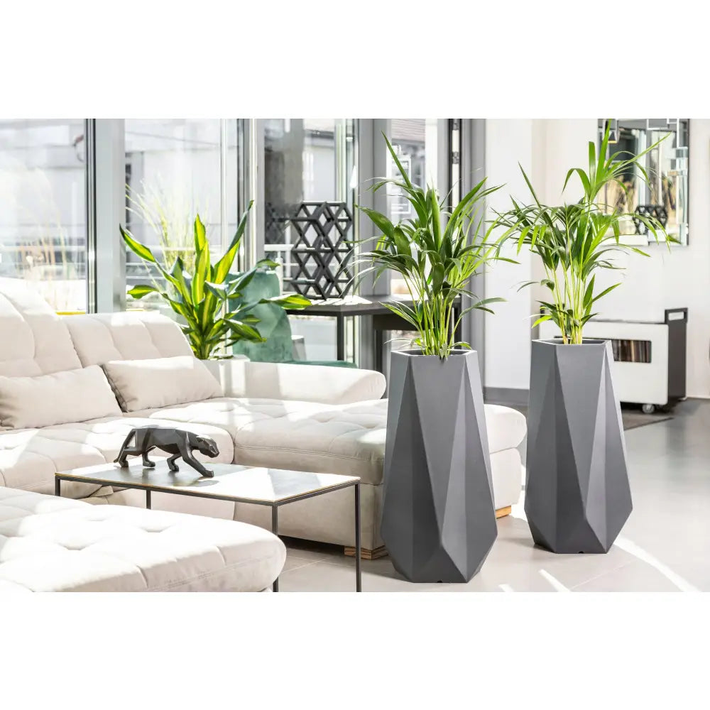 Blomsterpotte Siena Hvit (med Indre Hylle)