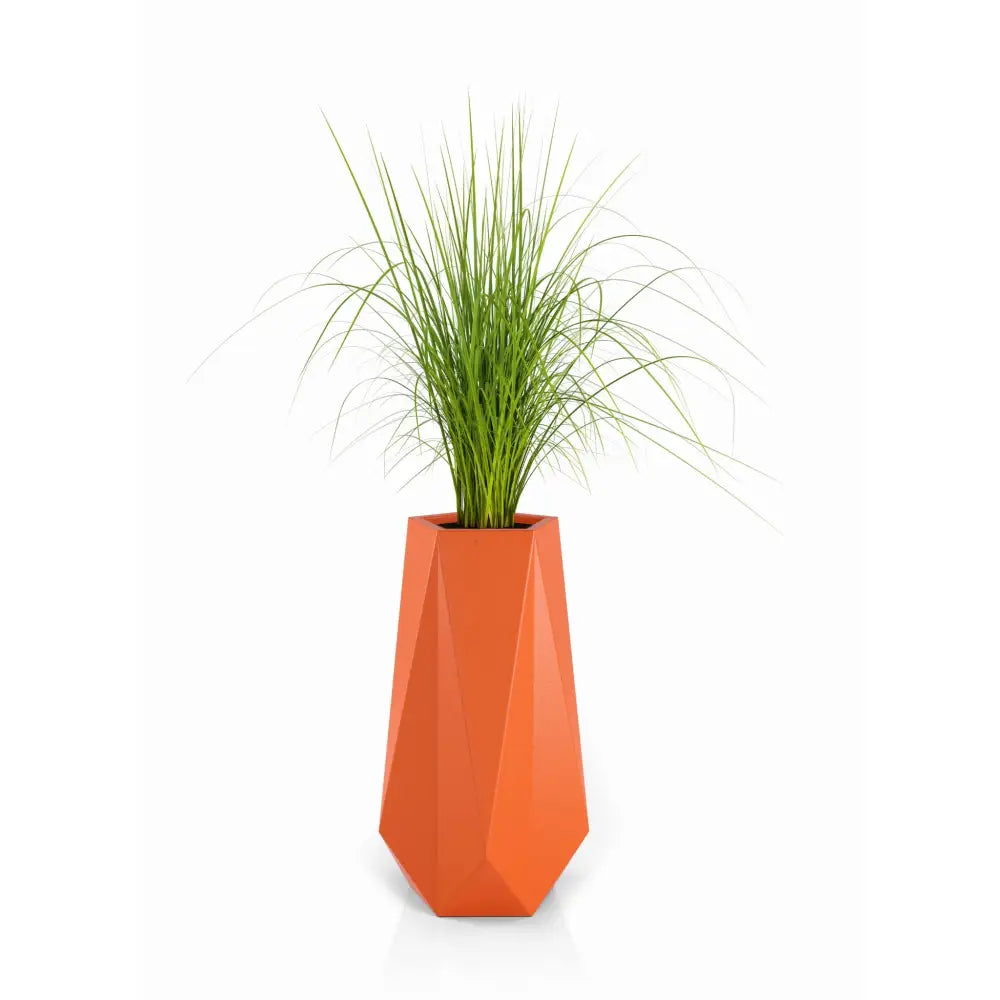 Blomsterpotte Siena Oransje (med Indre Hylle + Vann Drenering)