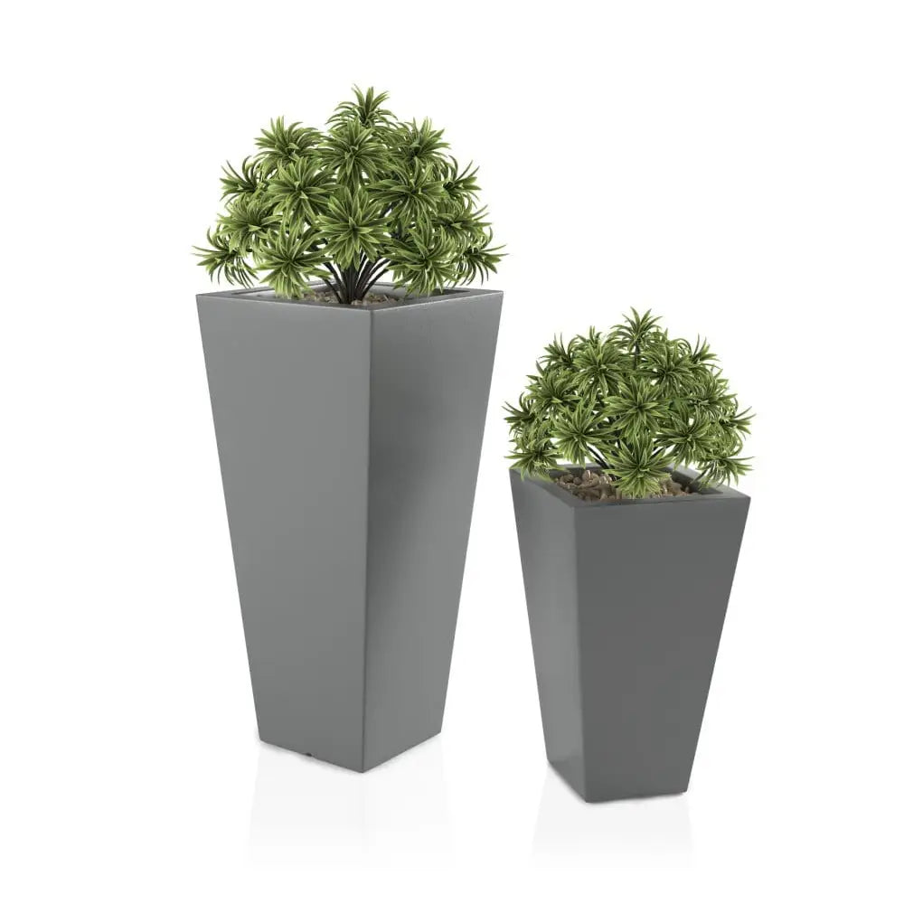 Blomsterpotte Slim Line m Rød (med Indre Hylle)