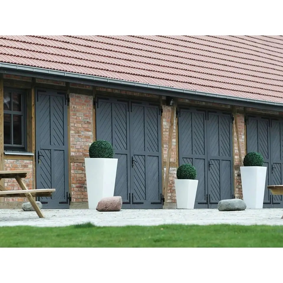 Blomsterpotte Slim Line s Hvit (med Indre Hylle)