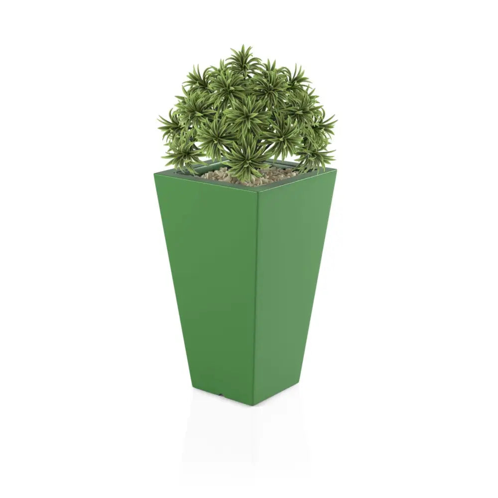 Blomsterpotte Slim Line s Lime (med Indre Hylle + Vann Drenering)
