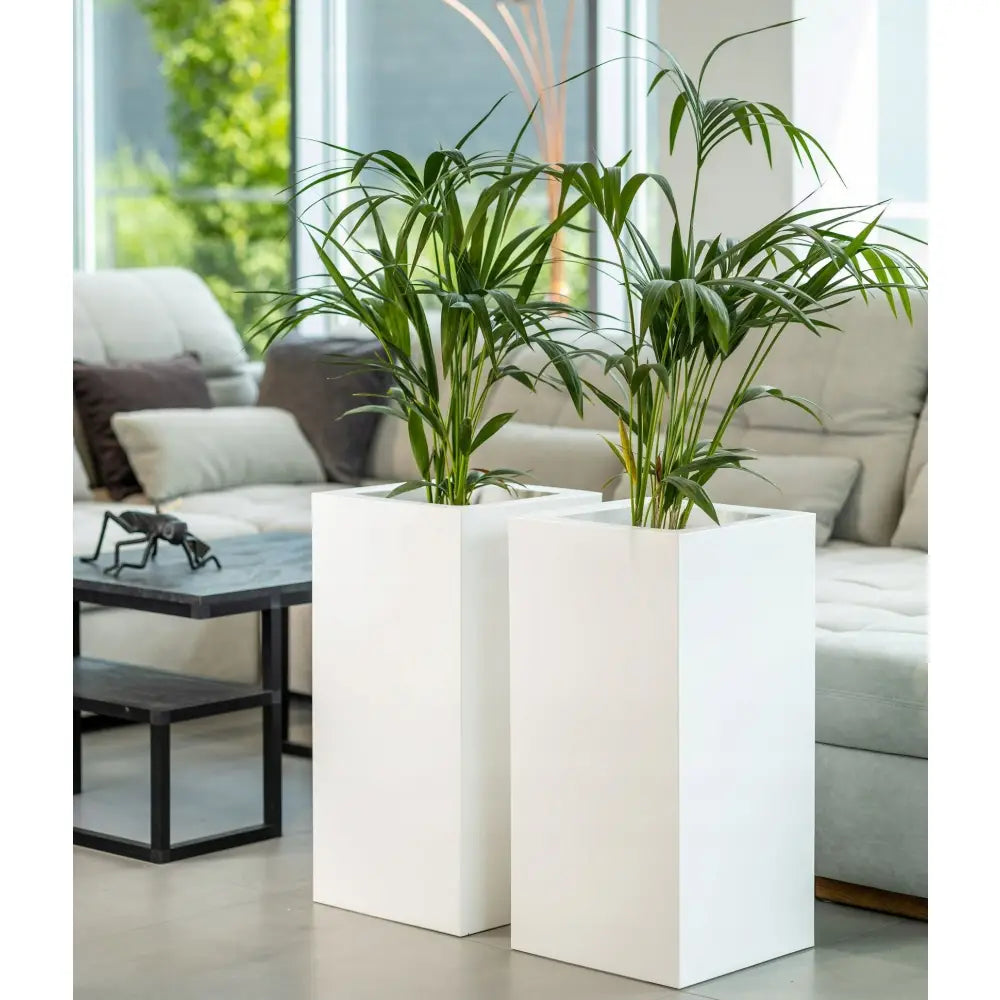 Blomsterpotte Tower Pot Hvit (med Indre Hylle)