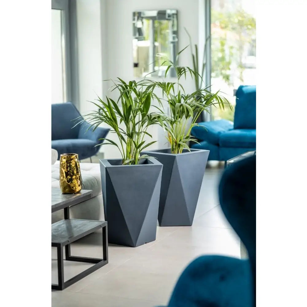 Blomsterpotte Vaso Lime (med Indre Hylle + Vann Drenering)