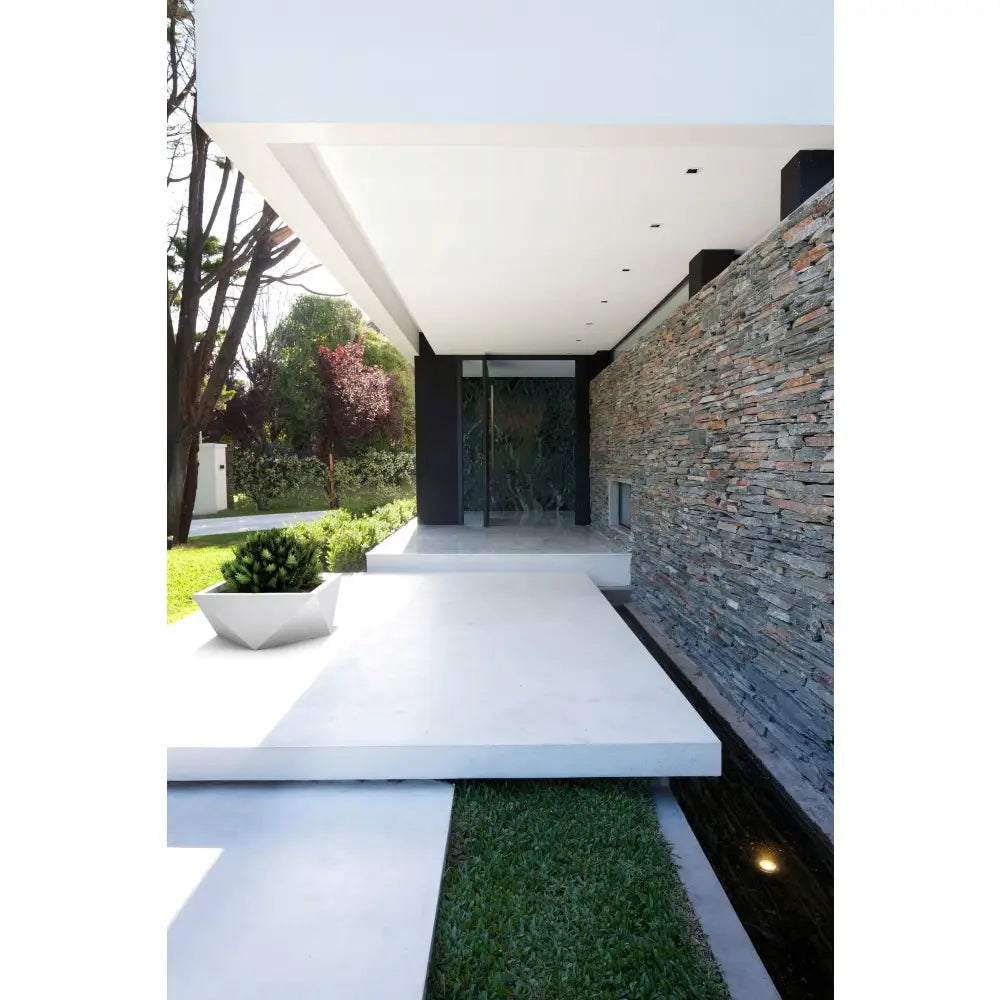 Blomsterpotte Vendetta Hvit (full Kapasitet + Vann Drenering)